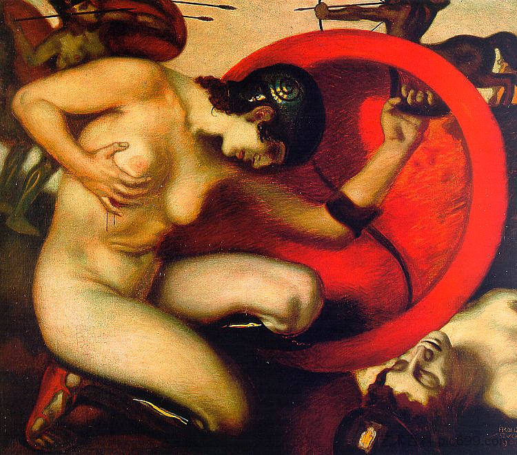 受伤的亚马逊 Wounded Amazon (1904),弗朗兹·斯托克