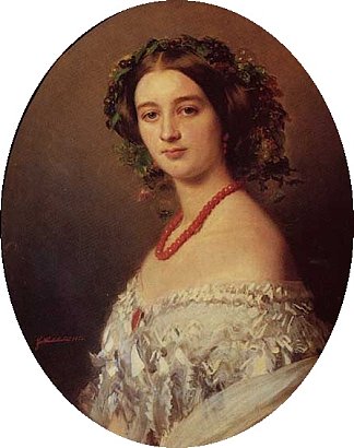瓦格拉姆的玛丽亚·路易丝 穆拉特公主 Maria Louise of Wagram Princess of Murat (1854)，弗兰兹·温特豪德