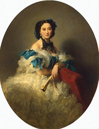 瓦尔瓦拉·穆西娜-普希金娜伯爵夫人的肖像 Portrait of Countess Varvara Musina-Pushkina，弗兰兹·温特豪德