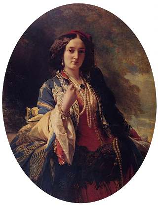 卡塔日娜·波托卡的肖像 Portrait of Katarzyna Potocka (1854)，弗兰兹·温特豪德