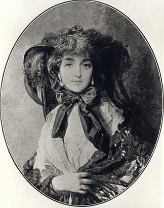 卡塔日娜·波托卡的肖像，原名布拉尼卡，亚当·波托基的妻子 Portrait of Katarzyna Potocka née Branicka, wife of Adam Potocki (c.1850)，弗兰兹·温特豪德