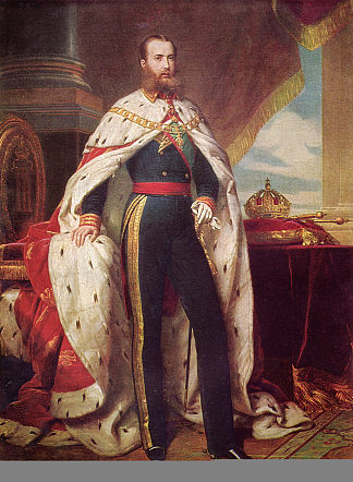 墨西哥马克西米利安一世的肖像 Portrait of Maximilian I of Mexico，弗兰兹·温特豪德