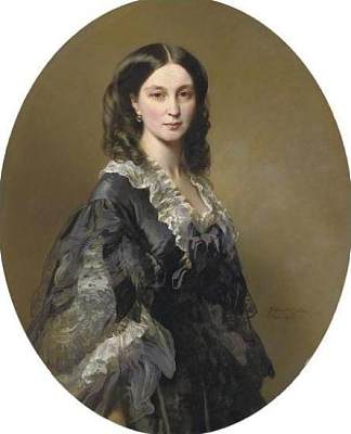 伊丽莎白塔·亚历山德罗夫娜·切尔尼切娃公主的肖像 Portrait of Princess Elizaveta Alexandrovna Tchernicheva (1858)，弗兰兹·温特豪德