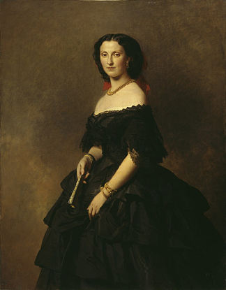伊丽莎白塔·亚历山德罗夫娜·切尔尼切娃公主的肖像 Portrait of Princess Elizaveta Alexandrovna Tchernicheva (1857)，弗兰兹·温特豪德