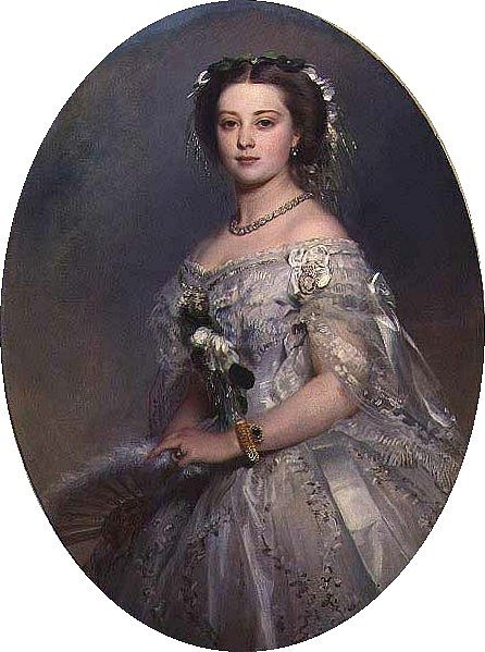 维多利亚的肖像，皇家公主 Portrait of Victoria, Princess Royal (1857)，弗兰兹·温特豪德