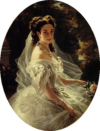 宝琳·德·梅特涅公主 Princess Pauline de Metternich (1860)，弗兰兹·温特豪德