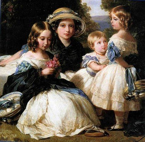 维多利亚女王和阿尔伯特亲王的女儿 The daughters of Queen Victoria and Prince Albert (1849)，弗兰兹·温特豪德