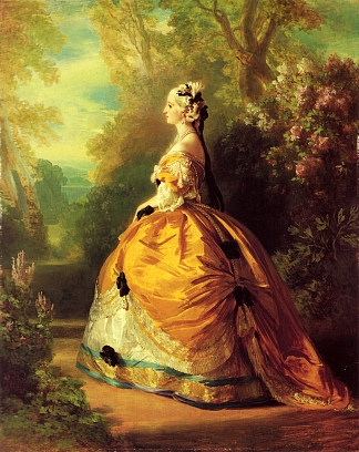 欧仁妮皇后 The Empress Eugénie (1854)，弗兰兹·温特豪德