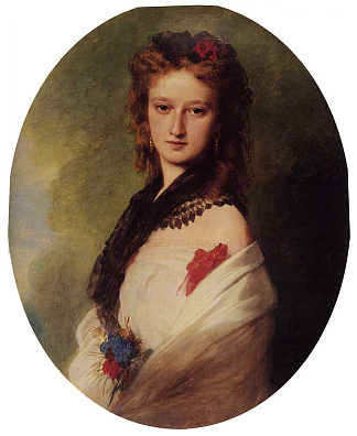 佐菲娅·波托卡，扎莫伊斯卡伯爵夫人 Zofia Potocka, Countess Zamoyska (1870)，弗兰兹·温特豪德