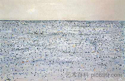 海景与船莫宁顿 Seascape with Boat Mornington (1968)，弗莱德.威廉姆斯