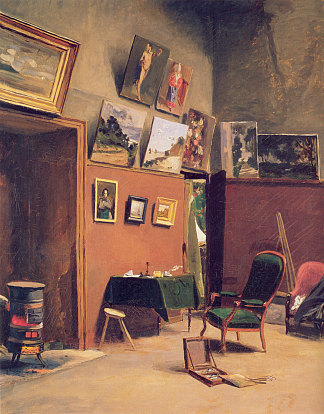 弗斯滕贝格街的工作室 Studio in the rue de Furstenberg (1865)，弗雷德里克·巴齐耶