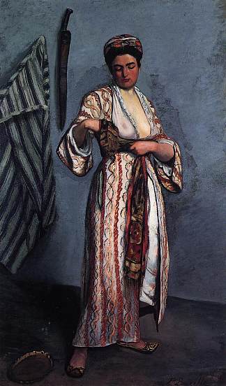 穿着摩尔服装的女人 Woman in Moorish Costume (1869)，弗雷德里克·巴齐耶