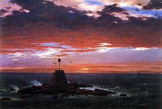 法鲁，芒特迪瑟特岛 Faro, Mount Desert Island (1851)，弗雷德里克·埃德温·丘奇
