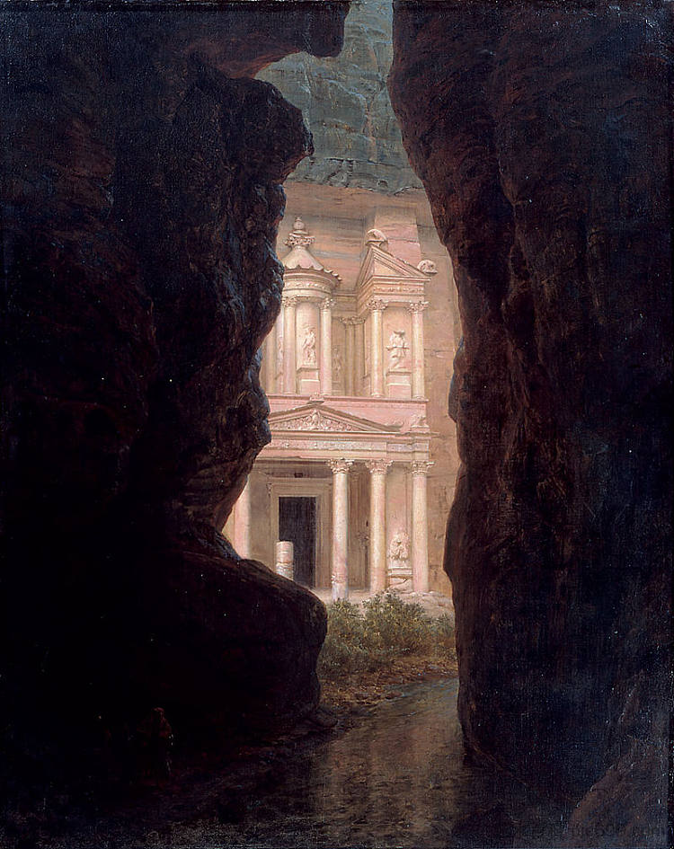 埃尔哈斯内，佩特拉 El Khasné, Petra (1874)，弗雷德里克·埃德温·丘奇