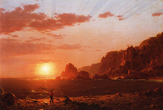 大马南岛，芬迪湾 Grand Manan Island, Bay of Fundy (1852)，弗雷德里克·埃德温·丘奇