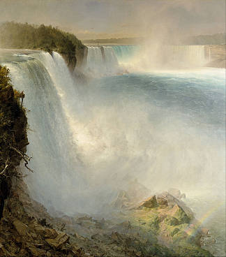 尼亚加拉大瀑布，来自美国一侧 Niagara Falls, from the American Side (1867)，弗雷德里克·埃德温·丘奇