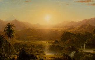 厄瓜多尔的安第斯山脉 The Andes of Ecuador (1855)，弗雷德里克·埃德温·丘奇