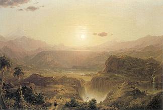 厄瓜多尔的安第斯山脉 The Andes of Ecuador (1855)，弗雷德里克·埃德温·丘奇