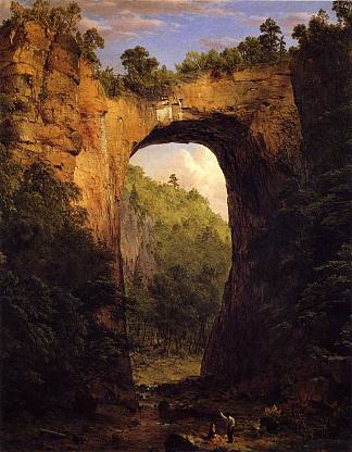 弗吉尼亚州天然桥 The Natural Bridge, Virginia (1852)，弗雷德里克·埃德温·丘奇