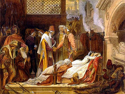 蒙太古和凯普莱特的和解 The Reconciliation of the Montagues and Capulets (1854; United Kingdom ),洛尔德·弗雷德里克·莱顿