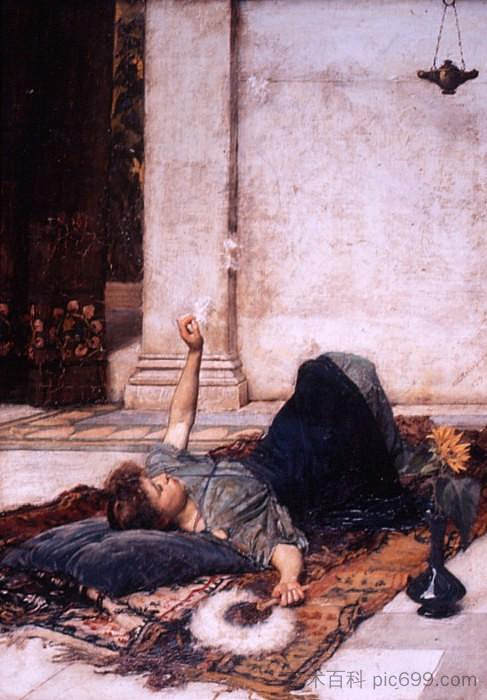 白色羽毛扇 The White Feather Fan (1879; United Kingdom ),洛尔德·弗雷德里克·莱顿