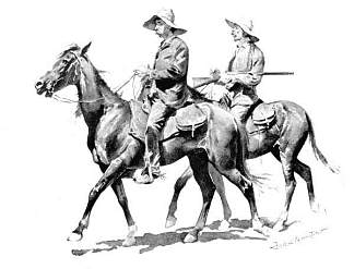 佛罗里达饼干牛仔 Cracker Cowboys of Florida (1895)，费雷德里克·雷明顿