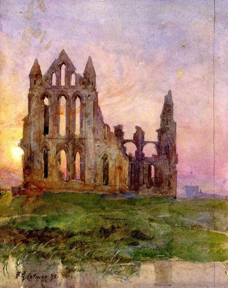 惠特比修道院 Whitby Abbey (1872)，弗雷德里克·乔治·科特曼