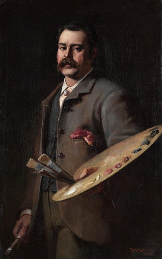 自画像 Self-portrait (1886)，弗雷德里克·麦卡宾