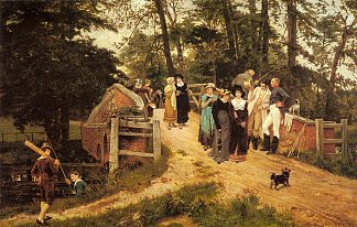 学校美女 The school belles (1877)，弗雷德里克·摩根