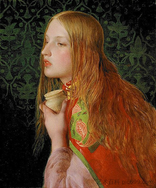 抹大拉的马利亚 Mary Magdalene (c.1858 - c.1860; United Kingdom  )，弗雷德里克·桑迪斯