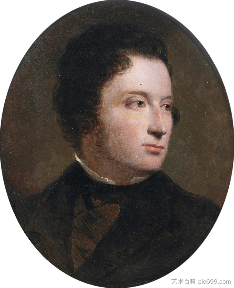 安东尼·桑迪斯，艺术家的父亲 Anthony Sandys, the Artist's Father (1849)，弗雷德里克·桑迪斯