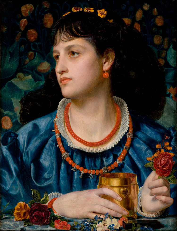 伊索尔达与爱情药水 Isolda with the Love Potion (1870),弗雷德里克·桑迪斯