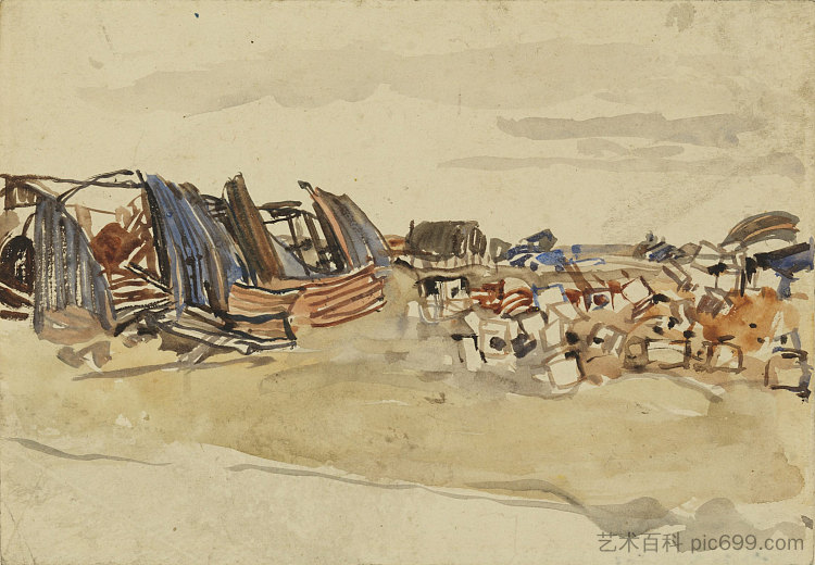 带壳日产小屋 Shelled Nissan Huts (1918)，弗雷德里克·瓦利