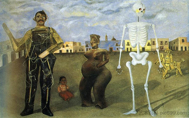 墨西哥的四位居民 Four Inhabitants of Mexico (1938)，弗里达·卡洛