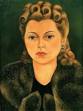 娜塔莎·格尔曼的肖像 Portrait of Natasha Gelman (1943)，弗里达·卡洛