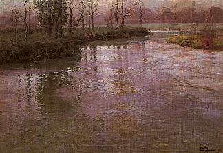 在法国河上 On a French River (1893)，弗里茨·索尔洛