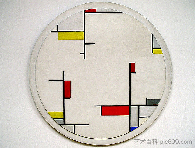 关系绘画，通多#1 Relational Painting, Tondo #1 (1944)，弗里茨格拉纳