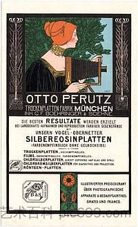 奥托·佩鲁茨平版印刷广告卡 Otto Perutz Lithographic Advertising Card (1898)，弗里茨雷姆