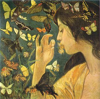 蝴蝶 Butterflies，藤岛武二