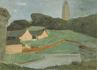 中国山水 Chinese Landscape (1938)，藤岛武二