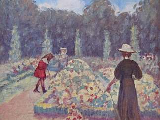 卢森堡花园 Jardin Du Luxembourg (1906)，藤岛武二