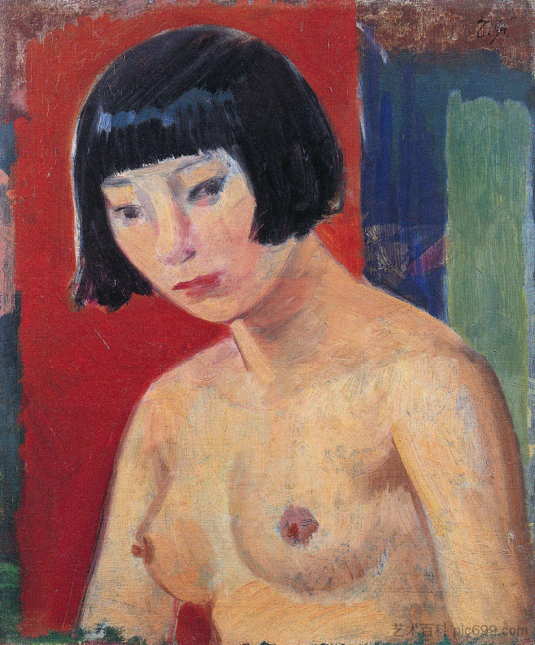 裸 Nude，藤岛武二