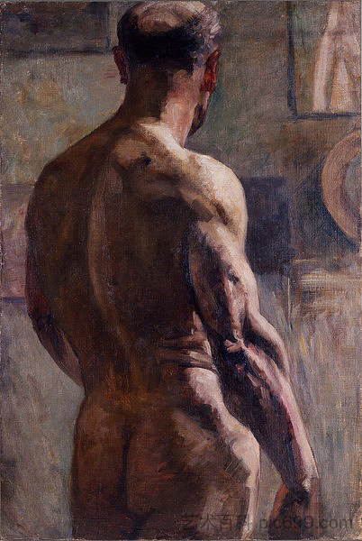 裸体研究 Study of a Nude (1906)，藤岛武二