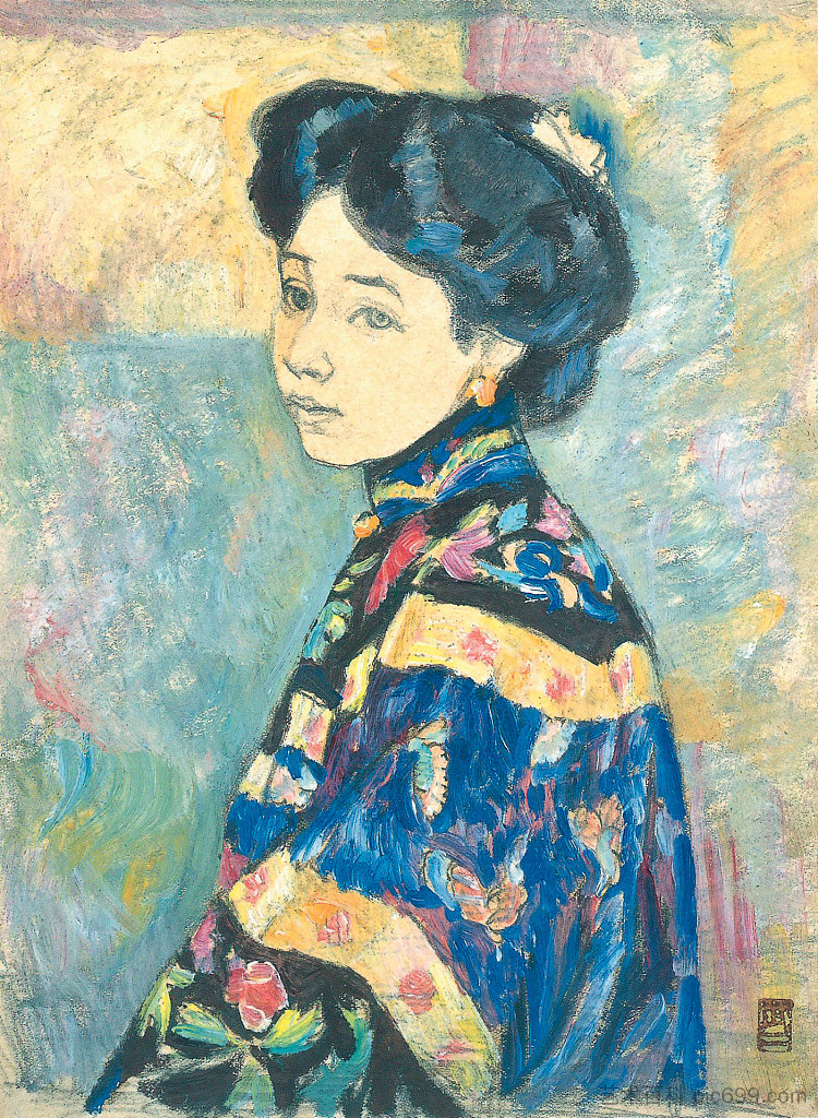 一个女人的肖像 Portrait of a Woman，藤岛武二