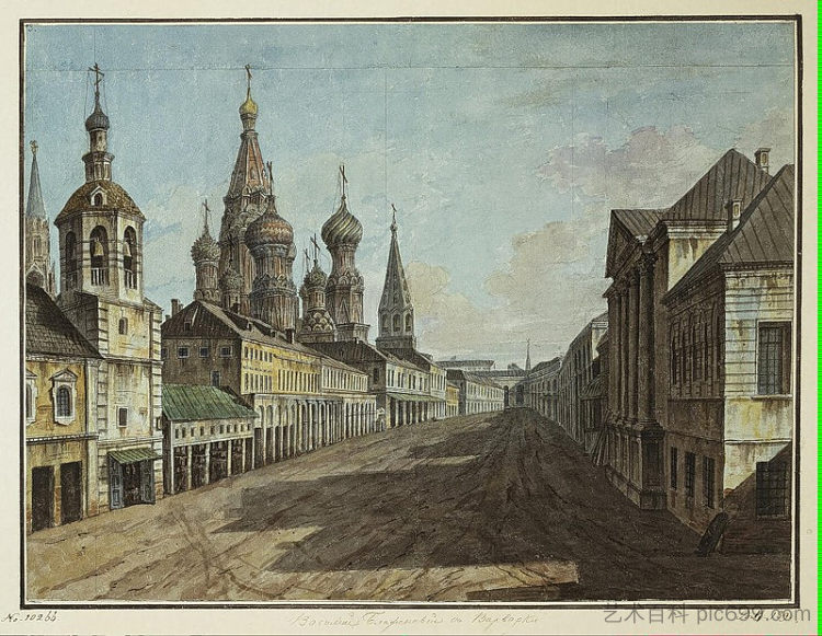 莫斯科沃列茨卡亚街 Moskvoretskaya Street (c.1805; Russian Federation  )，费奥多尔·阿列克谢耶夫