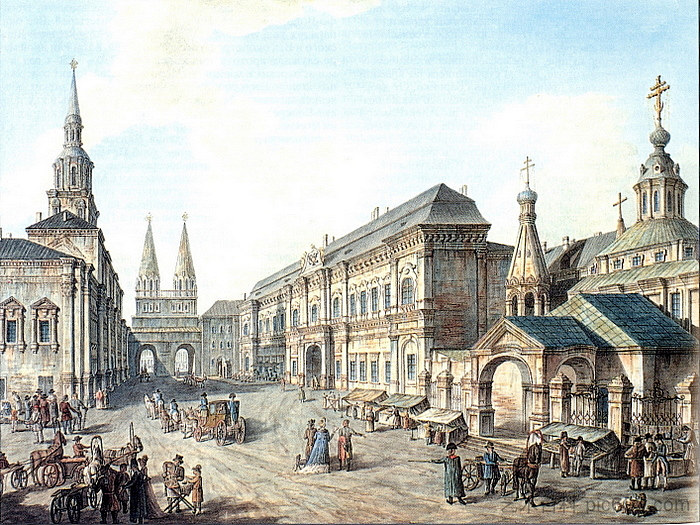 红场北侧 North side of Red Square (1802; Russian Federation  )，费奥多尔·阿列克谢耶夫