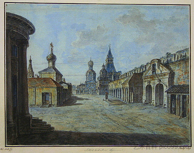 诺瓦亚广场 Novaya square (c.1805; Russian Federation  )，费奥多尔·阿列克谢耶夫