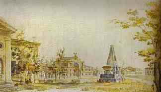 赫尔松的城市广场 Town Square in Kherson (1796; Russian Federation                     )，费奥多尔·阿列克谢耶夫