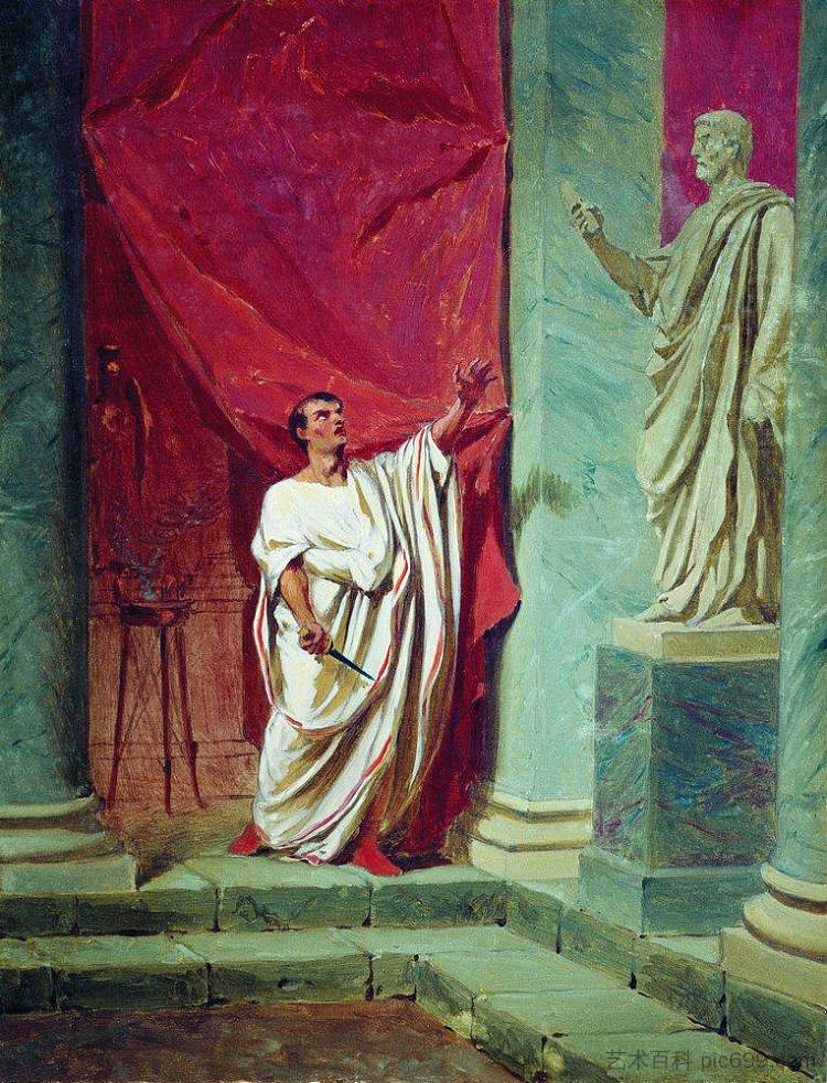 雕像前布鲁图斯的誓言 The Oath of Brutus before the statue,费奥多尔·布朗尼科夫