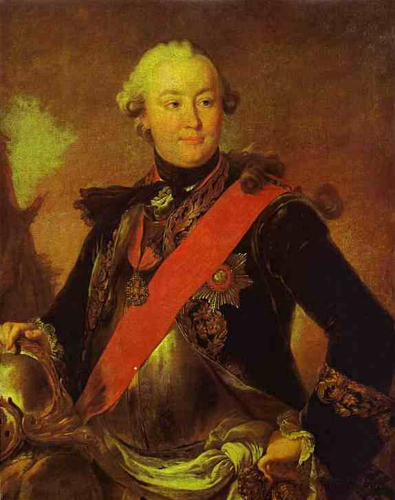 G.G.奥尔洛夫伯爵的肖像 Portrait of Count G.G.Orlov (1762 - 1763)，费奥多尔·罗科托夫